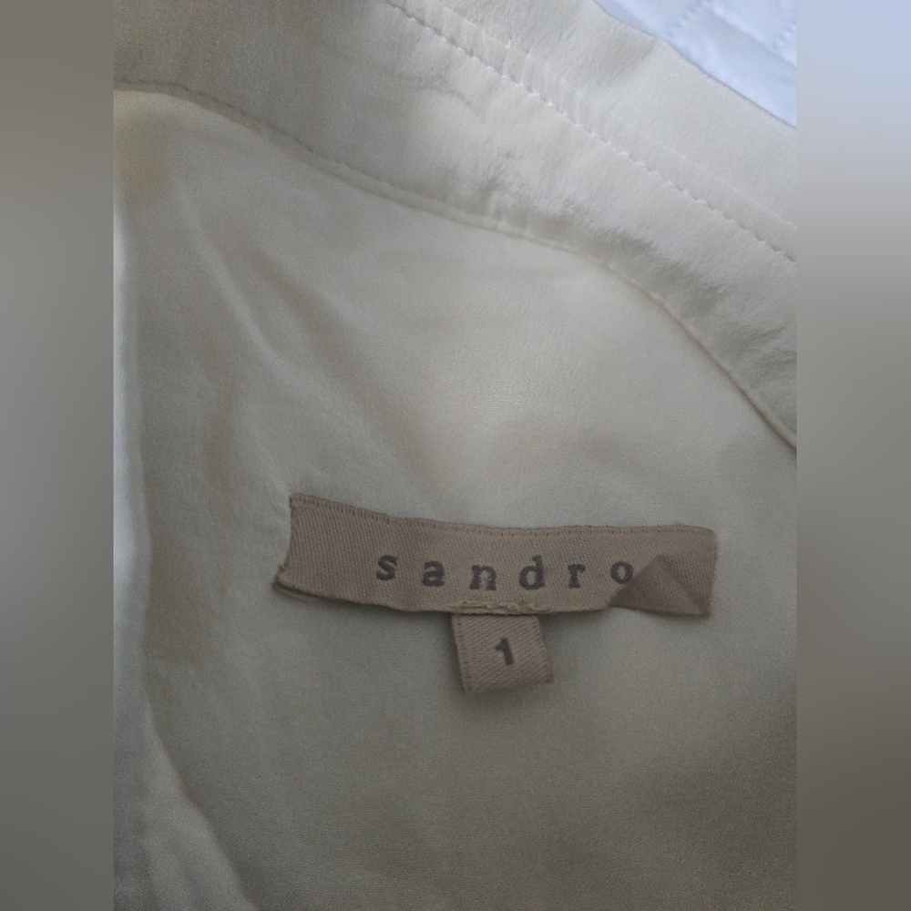 Sandro Long Sleeve Button-Up Shirt - Picture 4 of 8